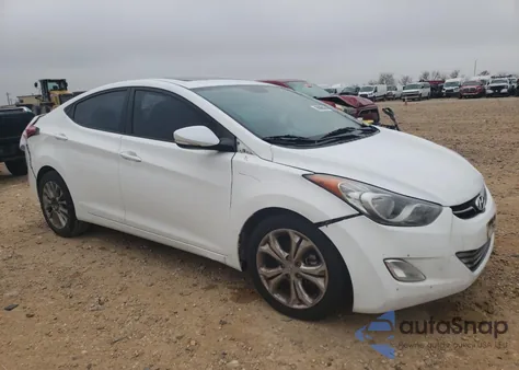 2013 Hyundai Elantra Gls z USA, uszkodzony, nr VIN 5NPDH4AE6DH263999